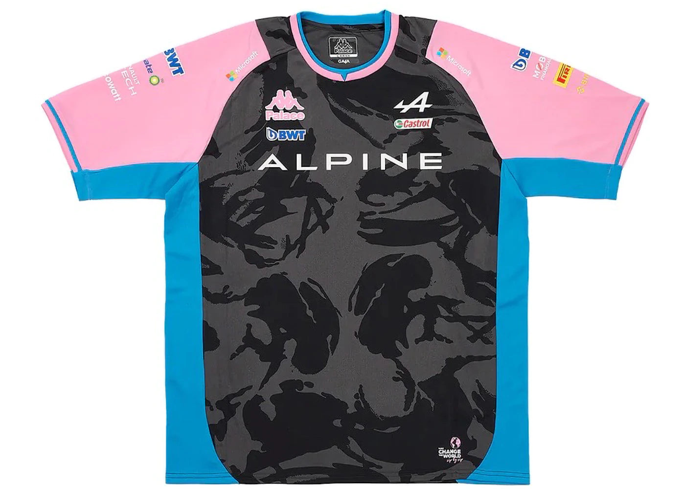 Palace x Kappa For Alpine Driver Jersey Night Desert Camo - vue secondaire A