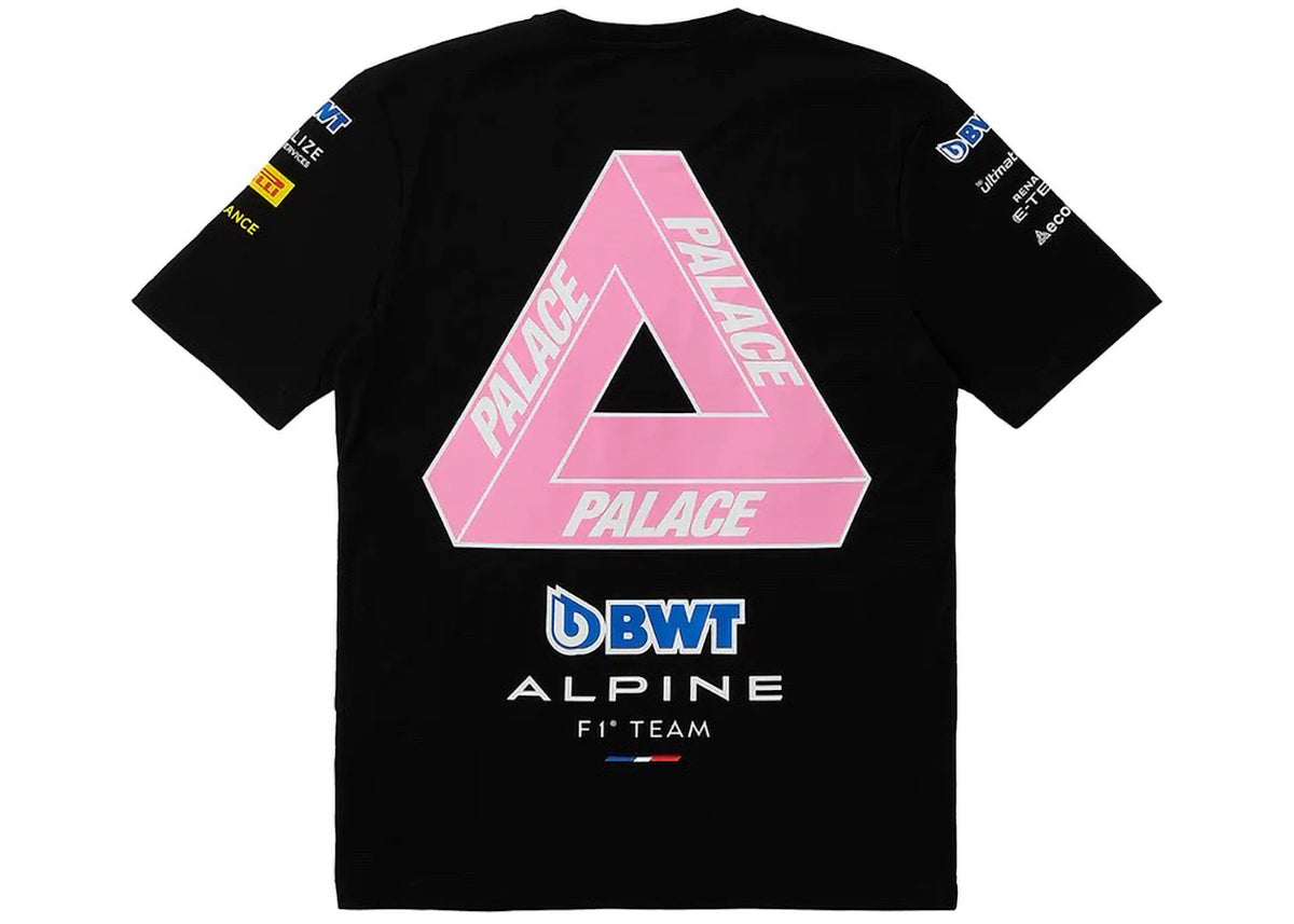 Palace x Kappa For Alpine T-shirt Black - vue secondaire A