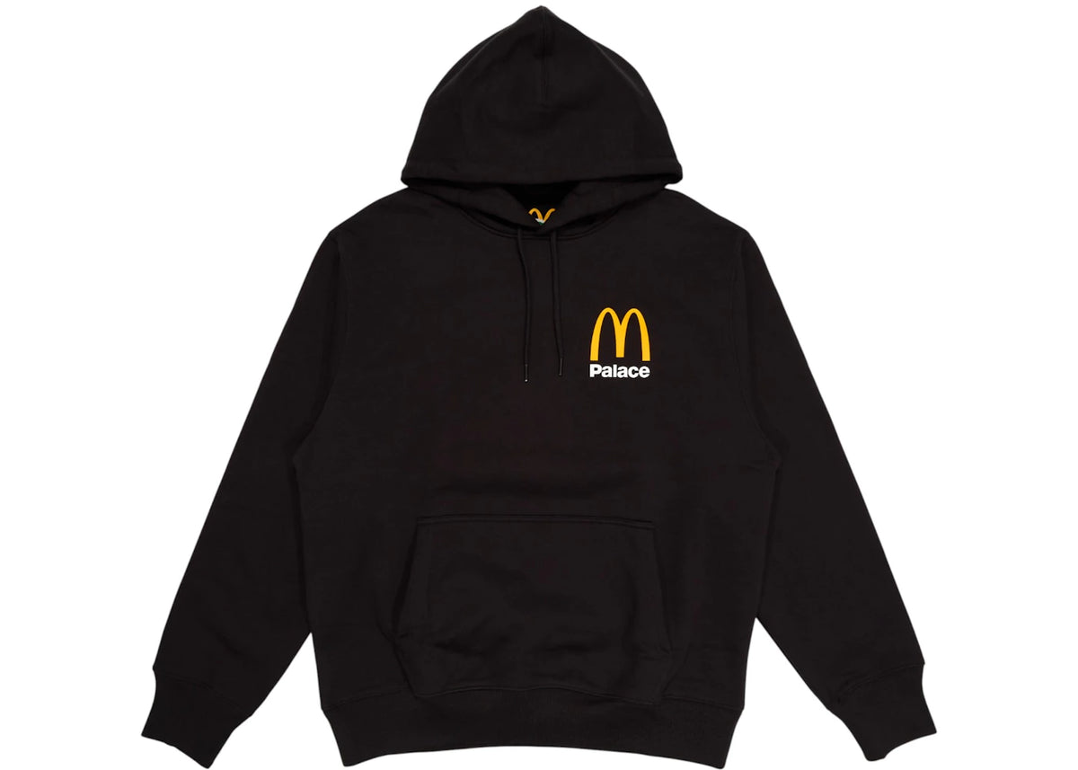 Palace x McDonald's Logo Hood Black - vue 360