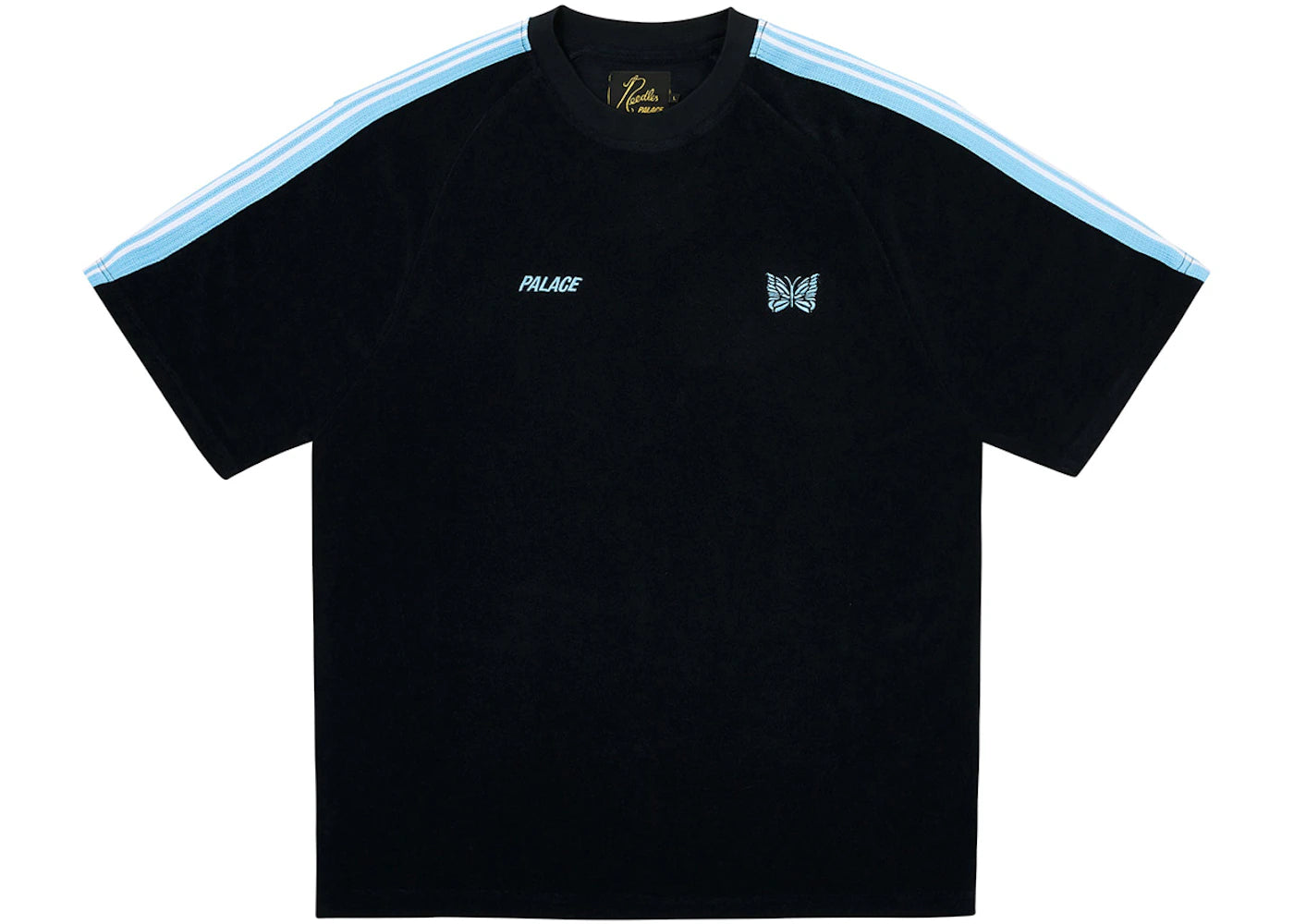 Palace x Needles Towelling T-Shirt Black - vue secondaire A