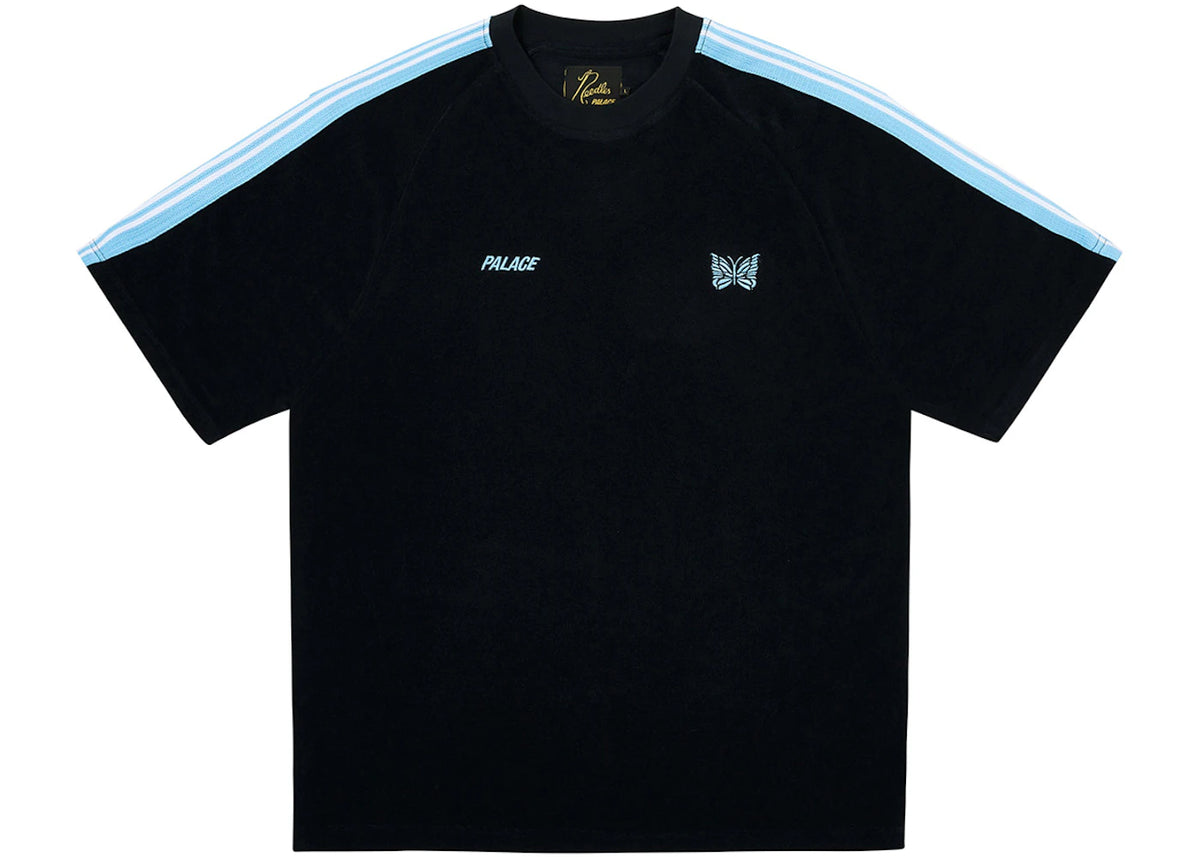 Palace x Needles Towelling T-Shirt Black - vue 360