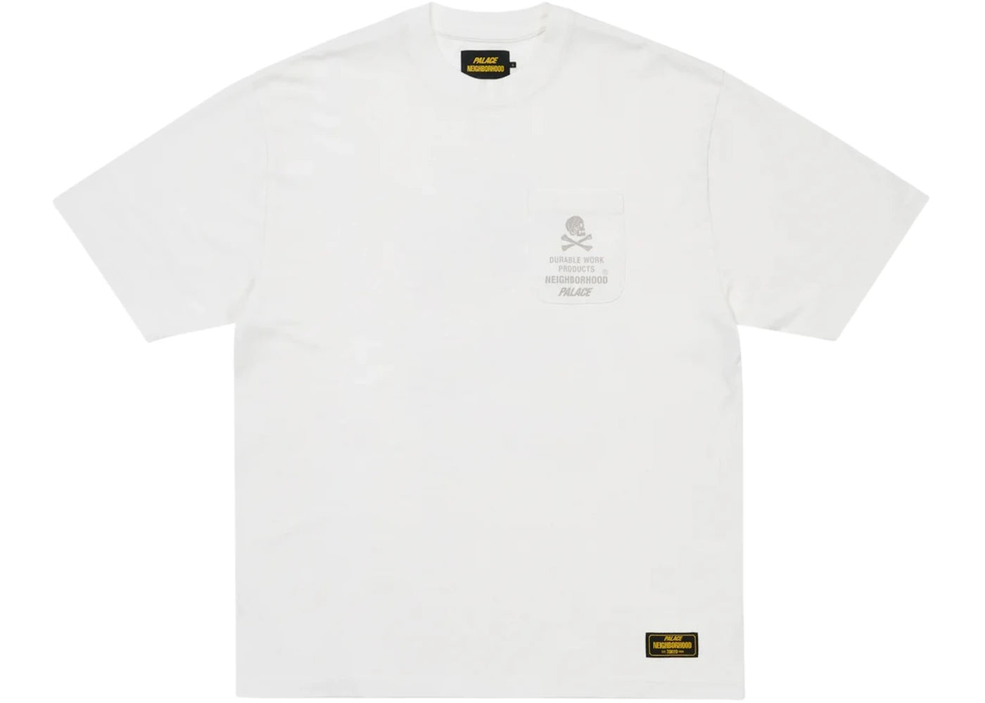 Palace x Neighborhood Pocket T-Shirt White - vue secondaire B