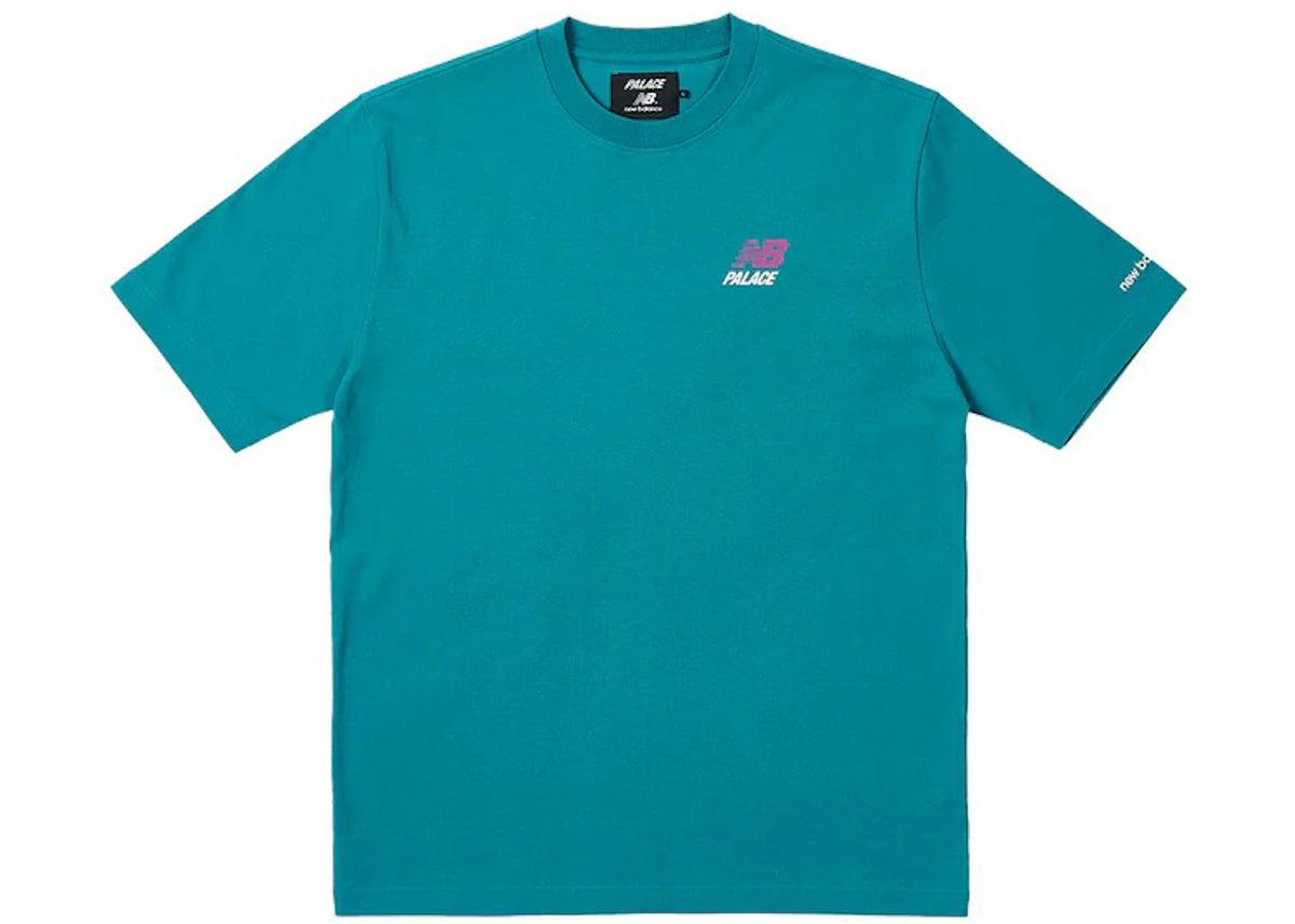 Palace x New Balance Logo T-Shirt Teal - vue secondaire A