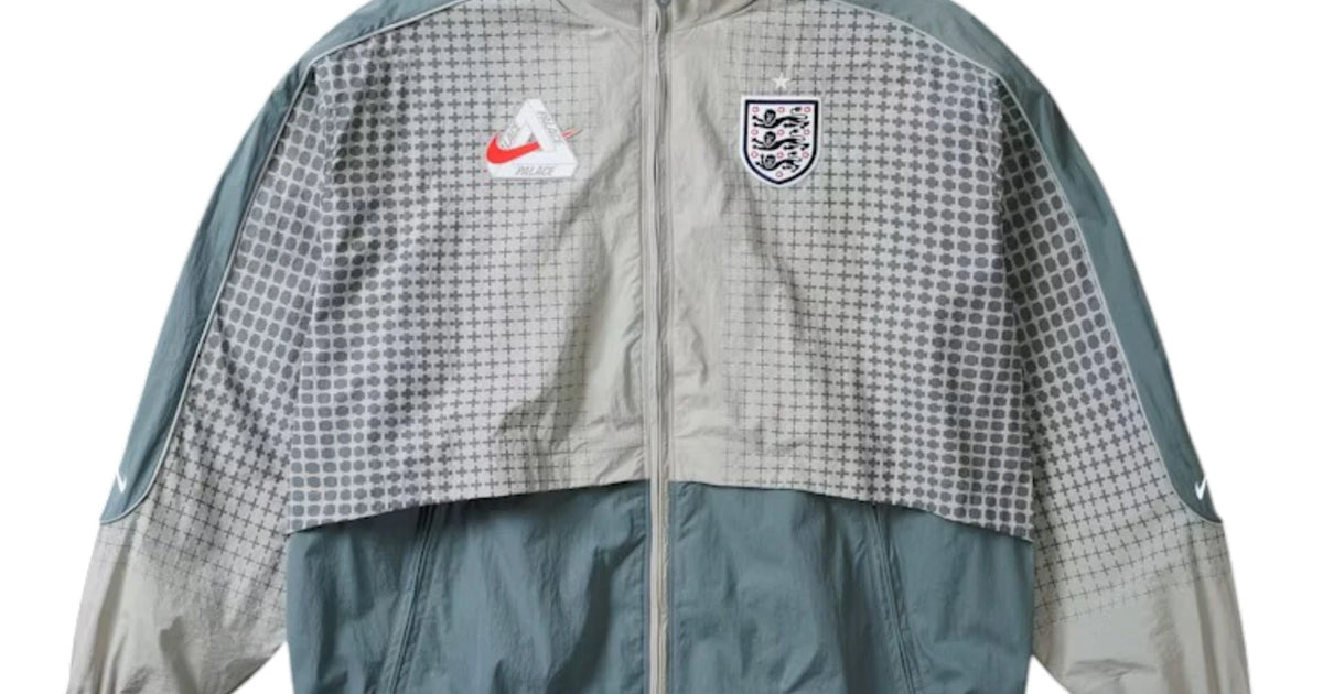 Palace x Nike England Solo Swoosh Track Jacket Pewter Grey/Cool Gre