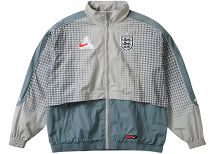 Palace x Nike England Solo Swoosh Track Jacket Pewter Grey/Cool Grey - authentic Palace apparel
