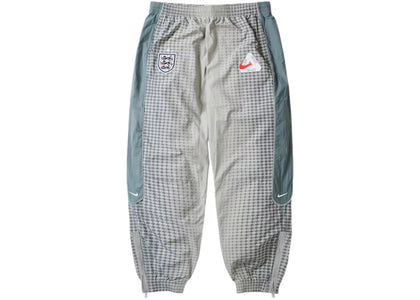 Palace x Nike England Solo Swoosh Track Pants Pewter Grey/Cool Grey/Bright Crimson - authentic Palace apparel