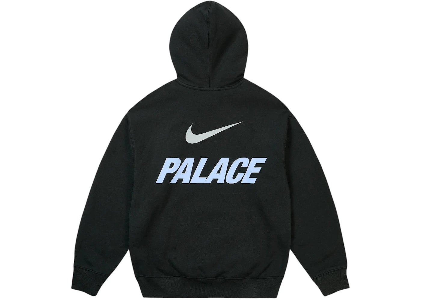 Palace x Nike Font Swoosh Hoodie Black - vue secondaire B