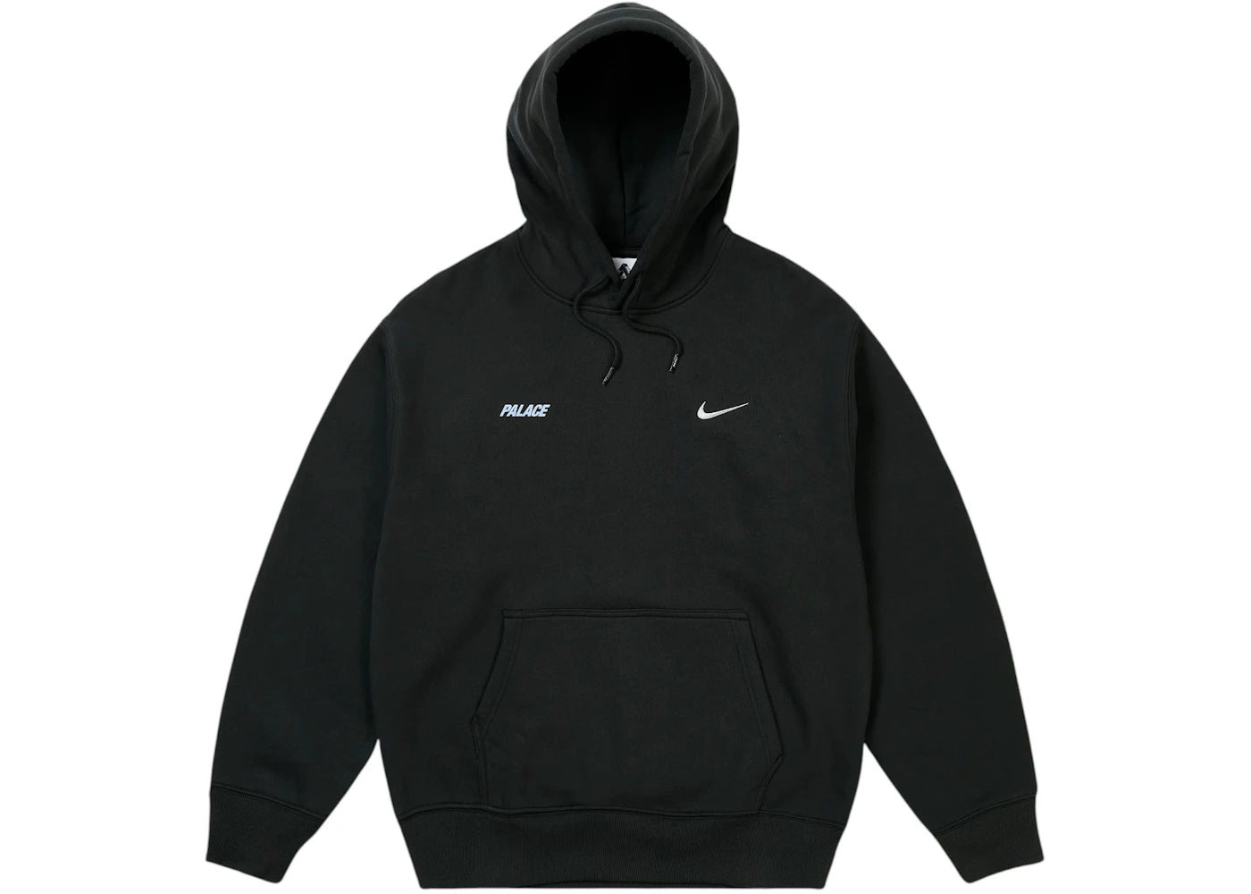 Palace x Nike Font Swoosh Hoodie Black - vue secondaire A