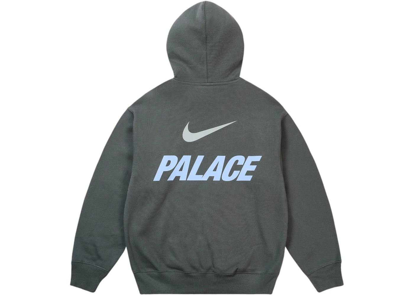Palace x Nike Font Swoosh Hoodie Charcoal - vue secondaire B