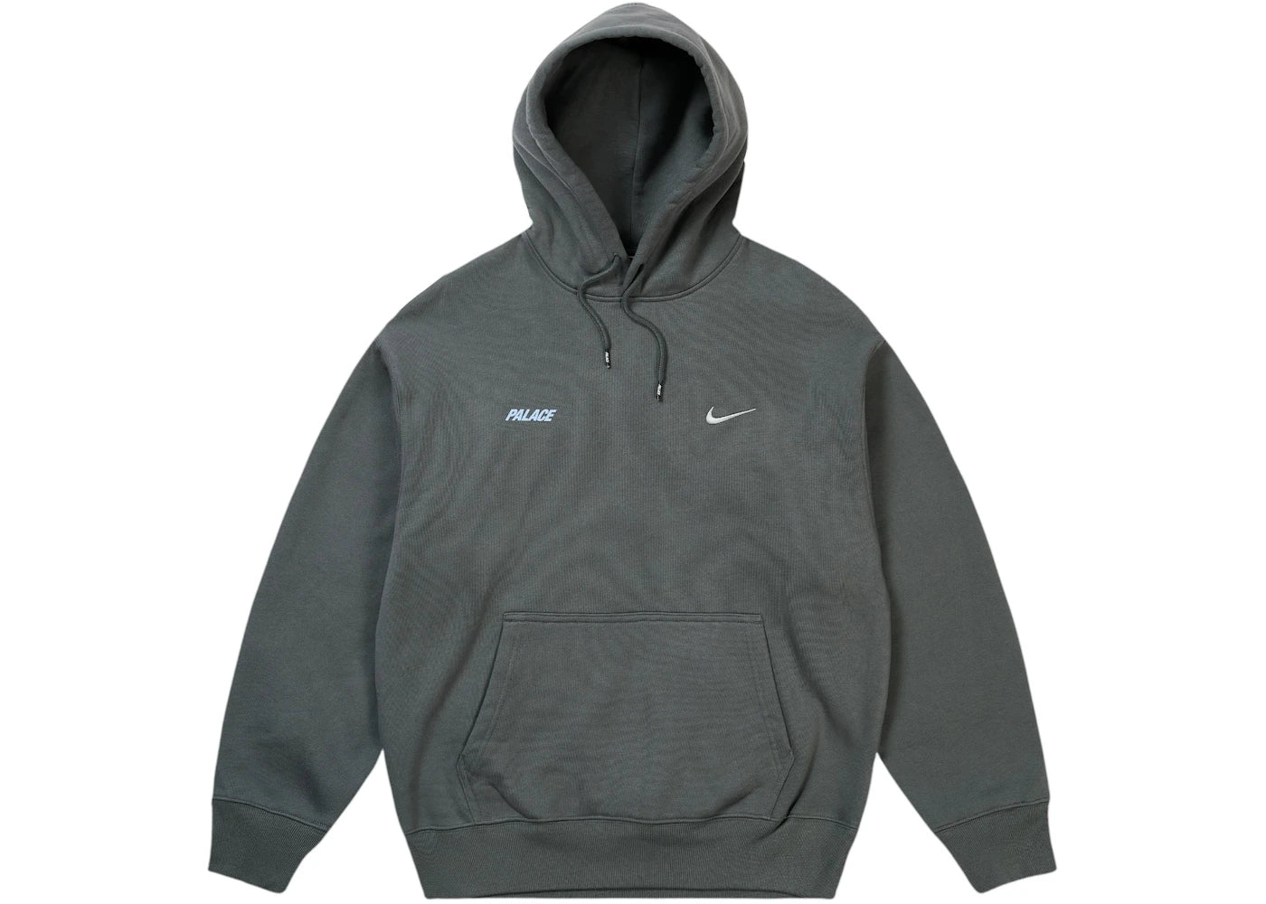 Palace x Nike Font Swoosh Hoodie Charcoal - vue secondaire A