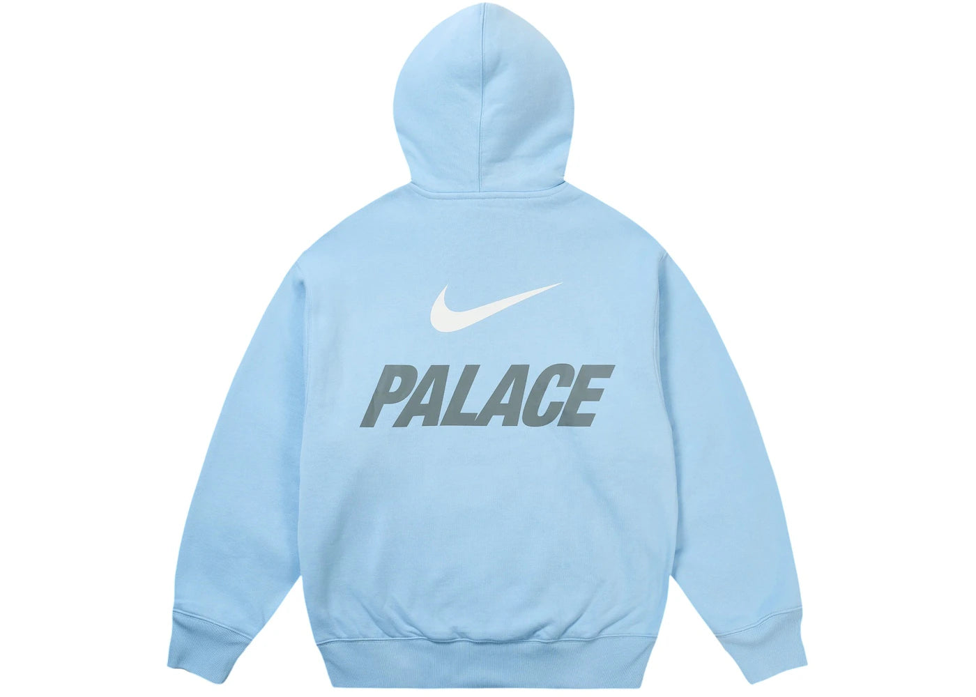 Palace x Nike Font Swoosh Hoodie Sky Blue - vue secondaire B