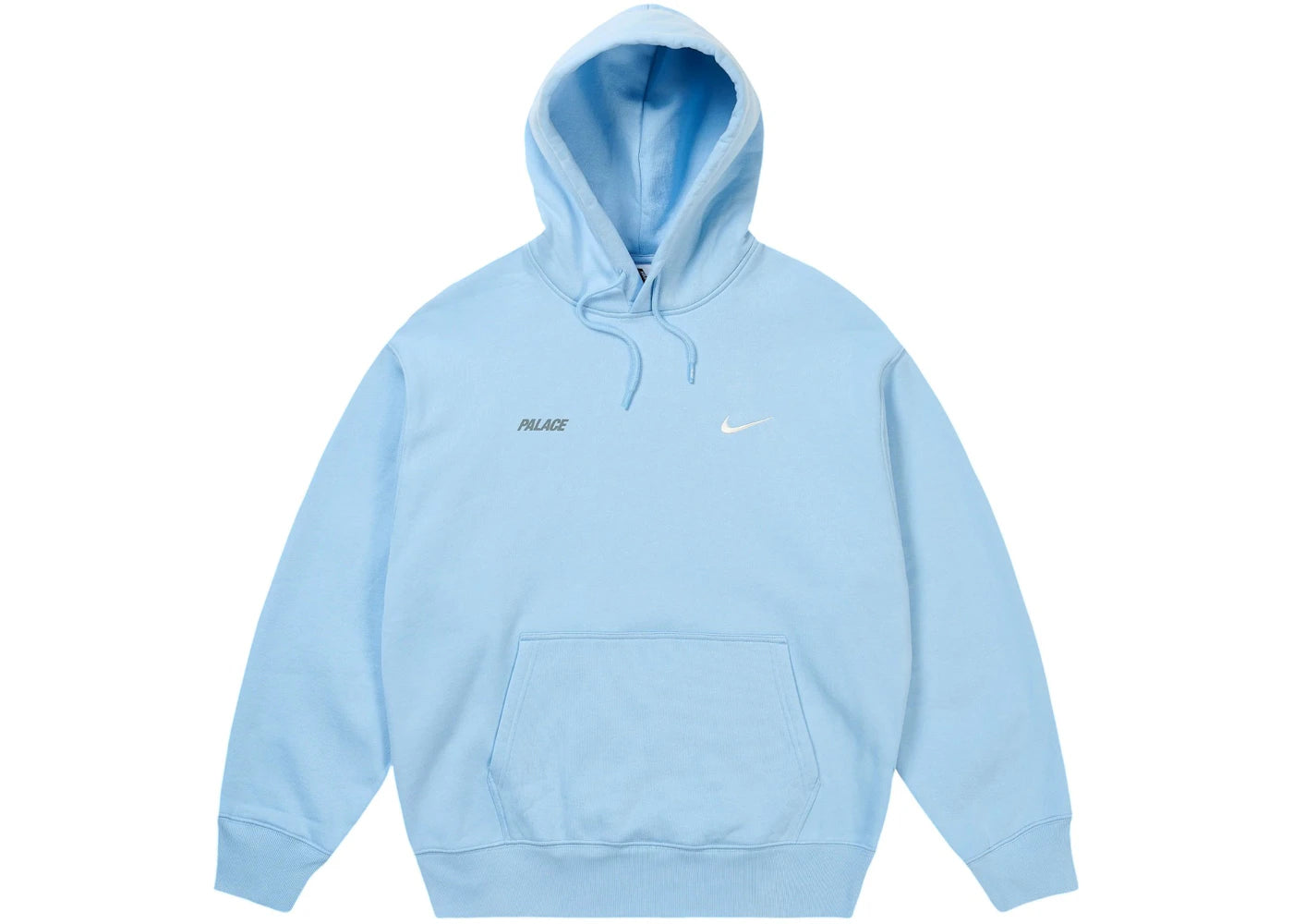 Palace x Nike Font Swoosh Hoodie Sky Blue - vue secondaire A