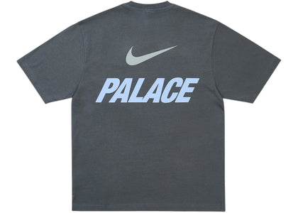 Palace x Nike Font Swoosh T-shirt Charcoal - apparel view 2