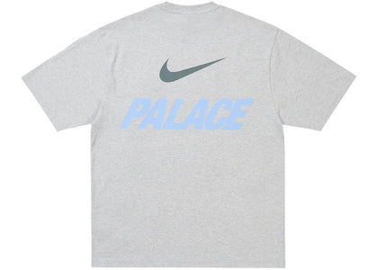 Palace x Nike Font Swoosh T-shirt Grey Marl - apparel view 2
