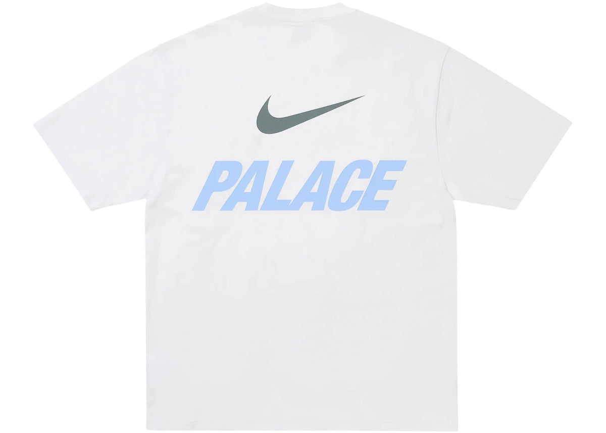 Palace x Nike Font Swoosh T-shirt White - vue 360