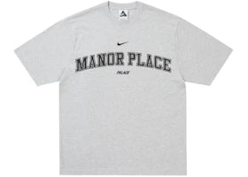 Palace x Nike Manor Place Shop T-shirt Grey Marl