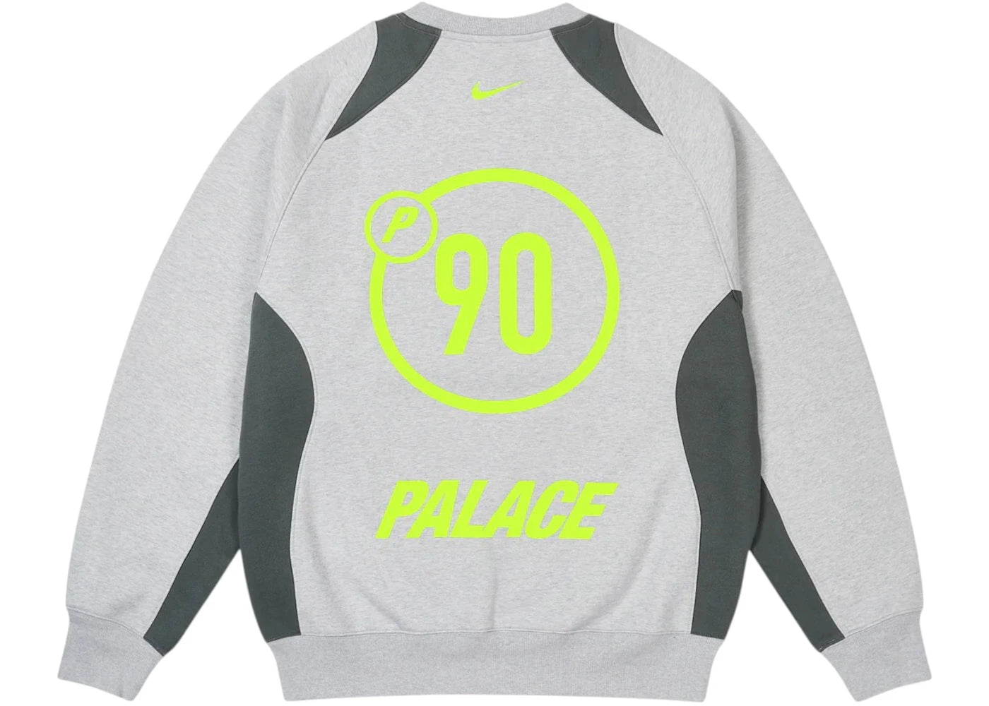 Palace x Nike Total P90 Crew Grey Marl - vue secondaire B