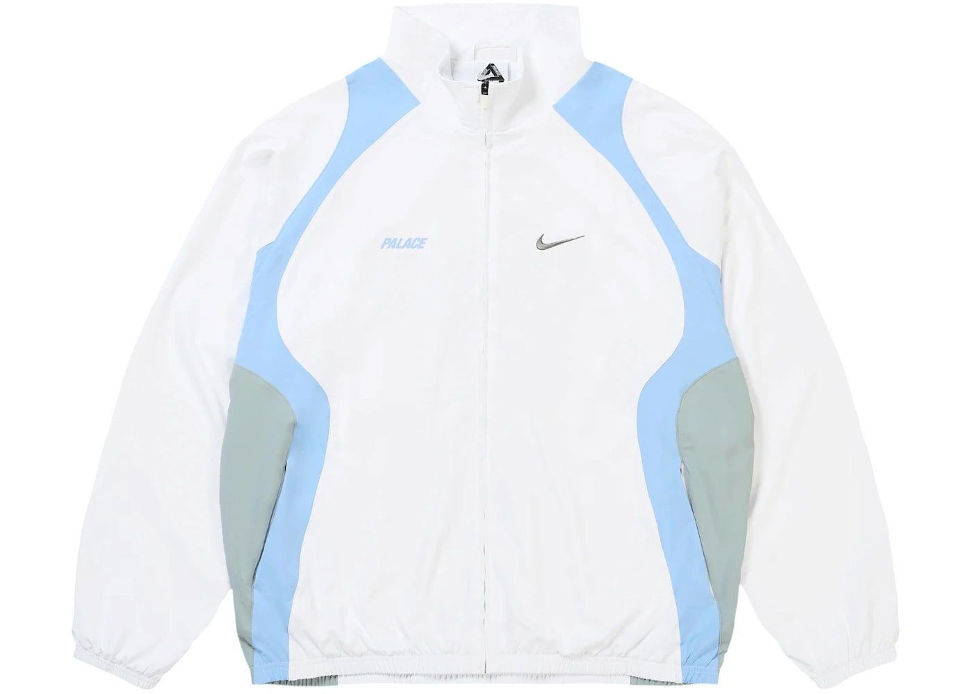 Palace x Nike Track Jacket White - vue 360