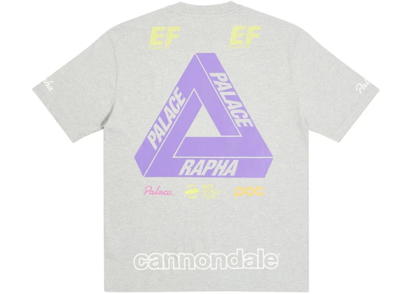 Palace x Rapha Off Bike T-Shirt Grey Marl - vue secondaire A