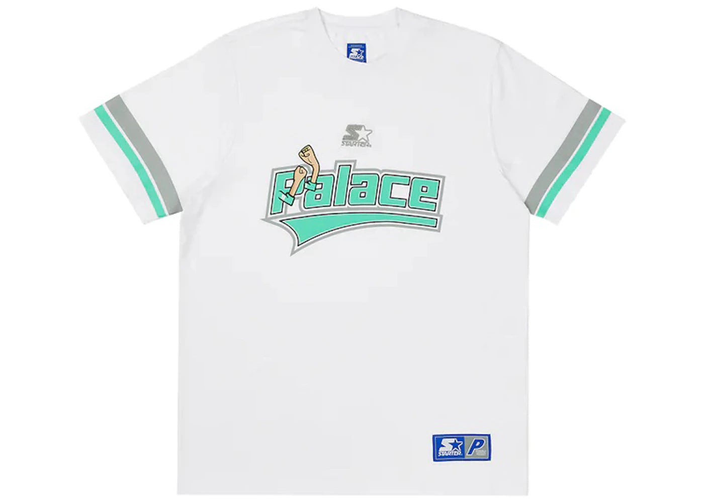 Palace x Starter T-shirt White - vue secondaire A
