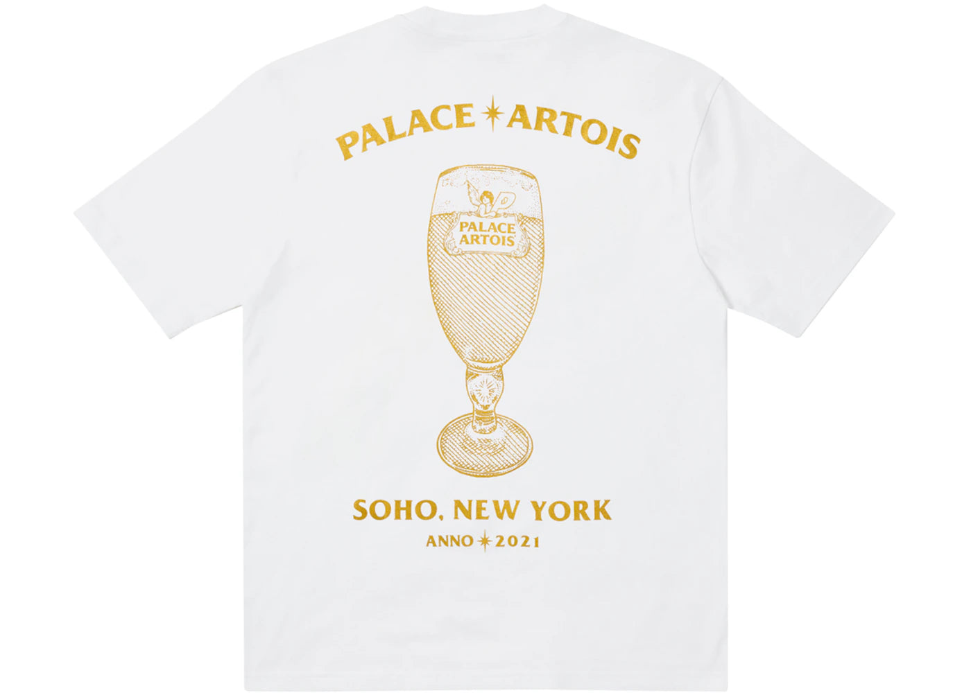 Palace x Stella Artois Chalice T-shirt White - vue secondaire B