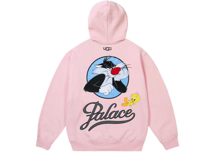 Palace x UGG Looney Tunes Hoodie Pink - apparel view 2