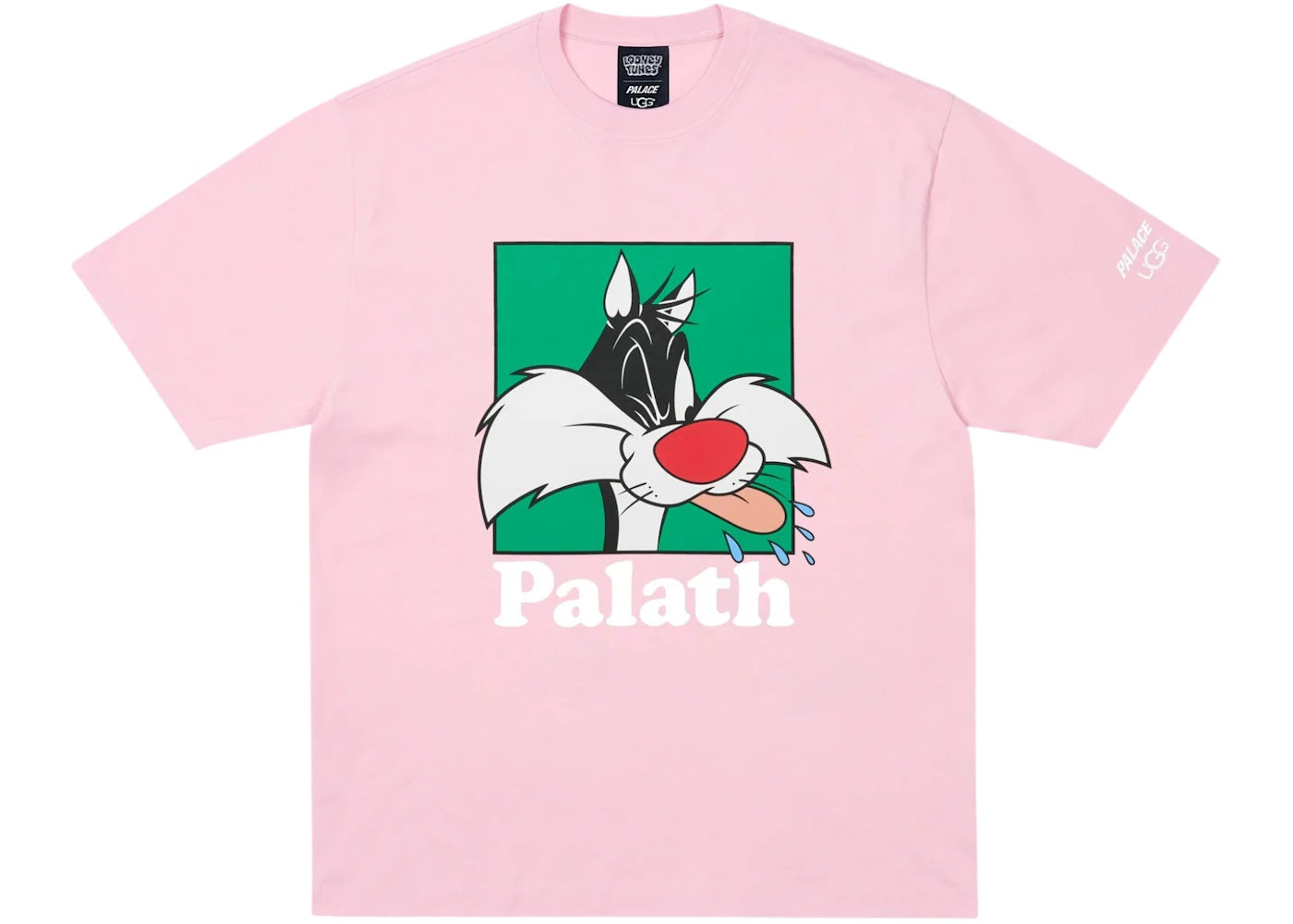 Palace x UGG Looney Tunes T-Shirt Pink - vue secondaire A