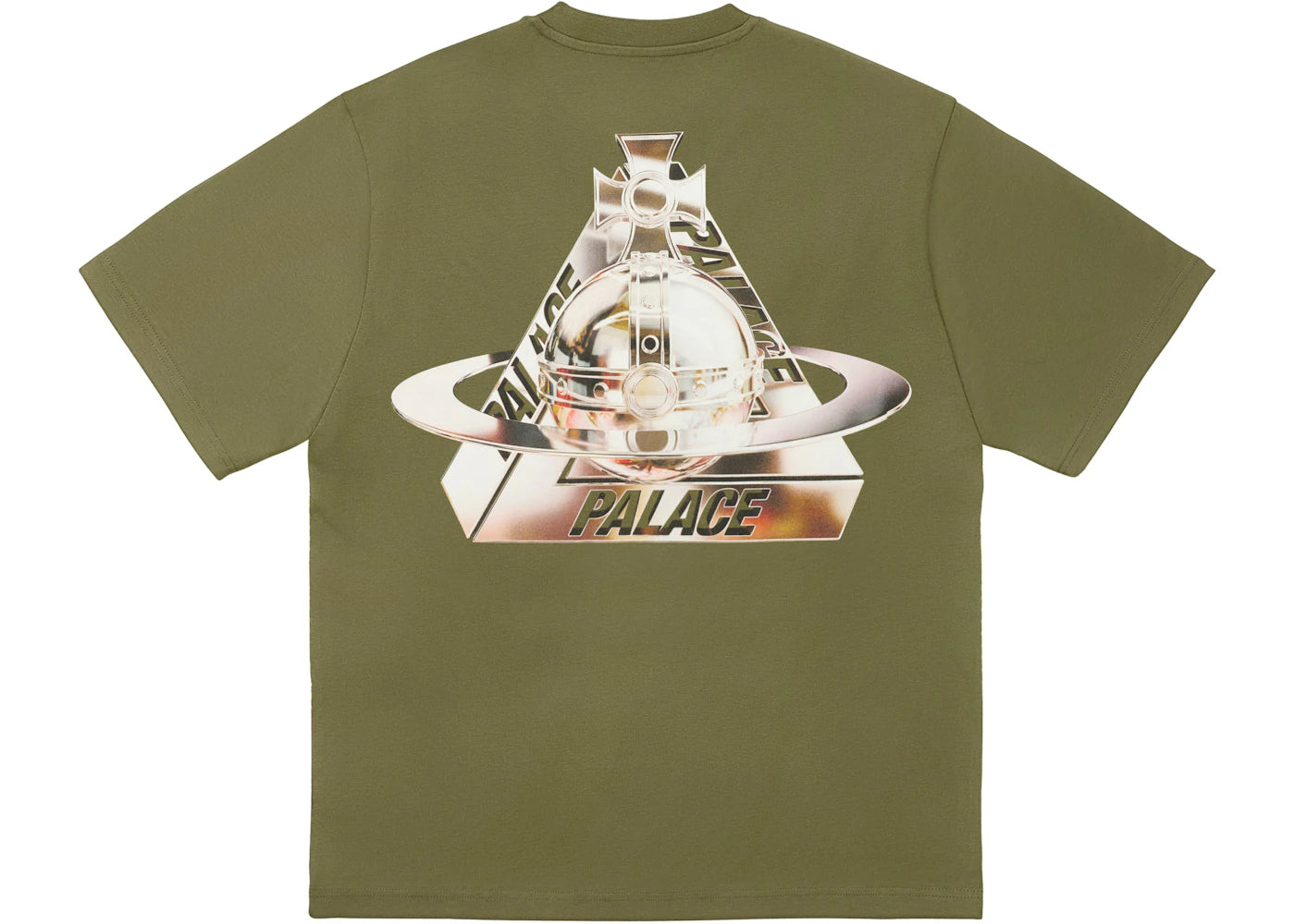 Palace x Vivienne Westwood T-Shirt Olive - vue secondaire A