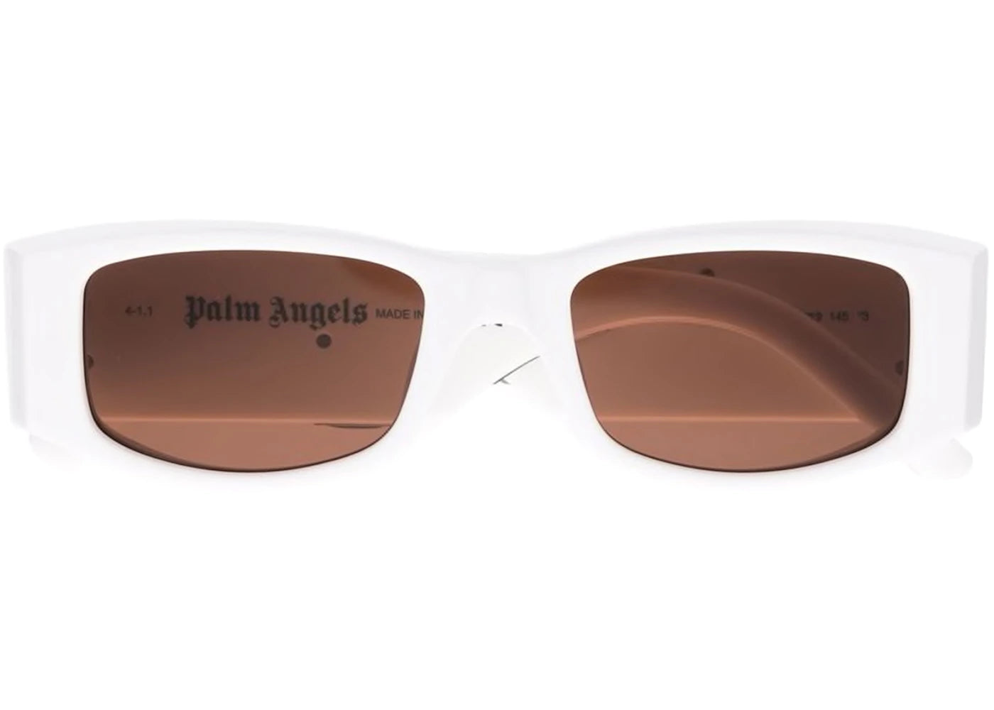 Palm Angels Angel Rectangle Frame Sunglasses White Brown (PERI001Y21PLA0010160) - vue secondaire B