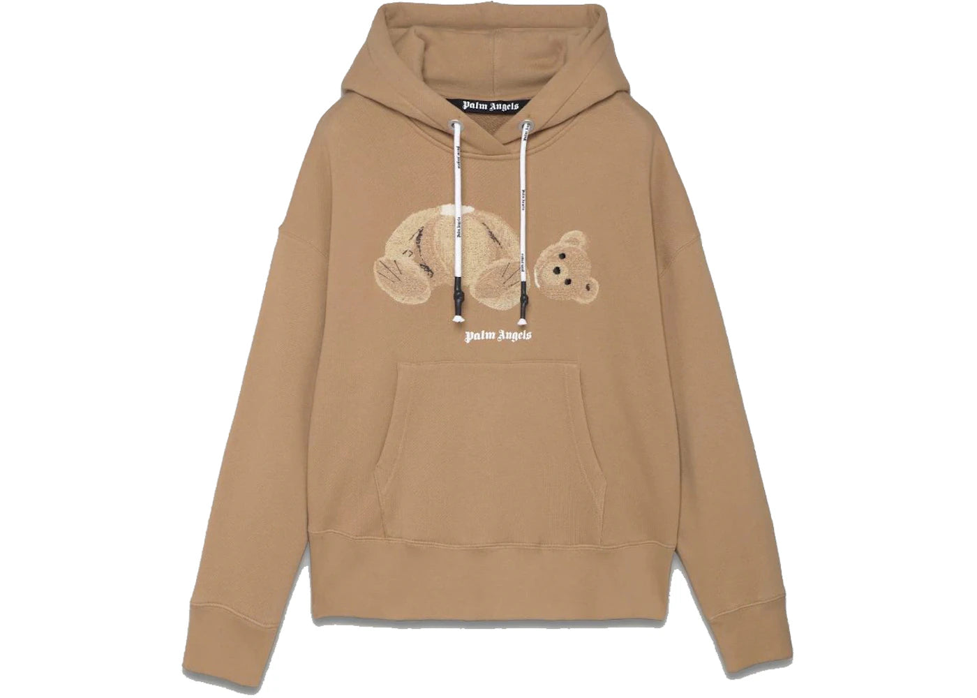 Palm Angels Bear Hoodie Beige - vue secondaire A