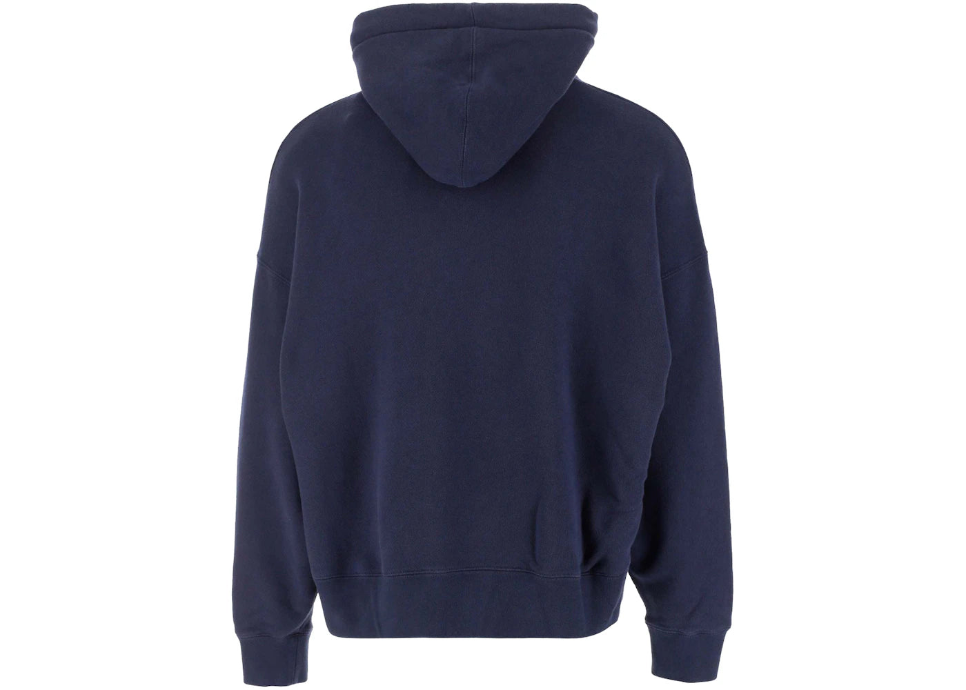Palm Angels Bear Print Sprayed Logo Hoodie Navy Blue/Brown - vue secondaire B