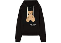 Palm Angels Bear in Mind Logo Hoodie Black/White