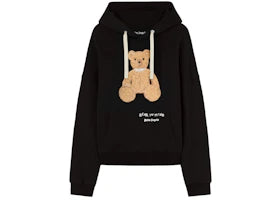 Palm Angels Bear in Mind Logo Hoodie Black/White