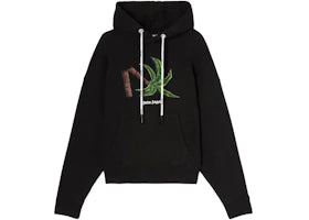 Palm Angels Broken Palm Hoodie Black/Green - authentic Palm Angels apparel