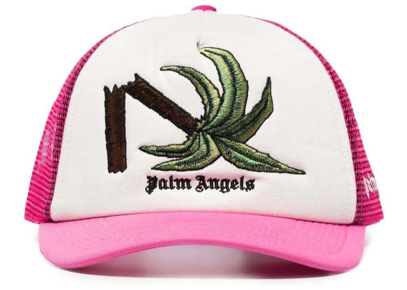Palm Angels Broken Palm Trucker Hat Pink/White/Green - vue secondaire A
