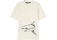Palm Angels Broken Shark Classic T-Shirt Butter/Black