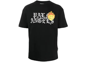 Palm Angels Burning Head Logo Print T-shirt Black - authentic Palm Angels apparel