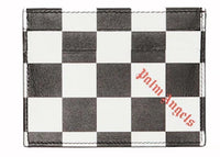 Palm Angels Checker Print Card Holder Black/White