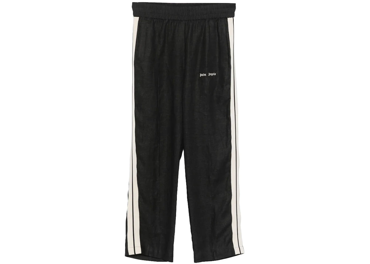 Palm Angels Classic Logo Linen Track Pants Anthracite - vue 360