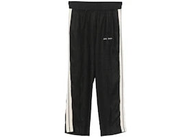 Palm Angels Classic Logo Linen Track Pants Anthracite