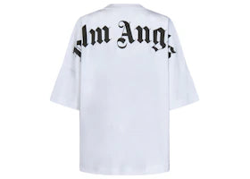 Palm Angels Classic Logo Over S/S T-shirt White/Black - vue 360