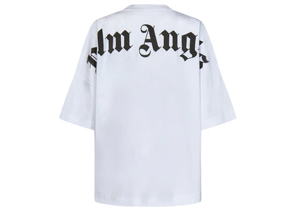 Palm Angels Classic Logo Over S/S T-shirt White/Black - apparel view 2