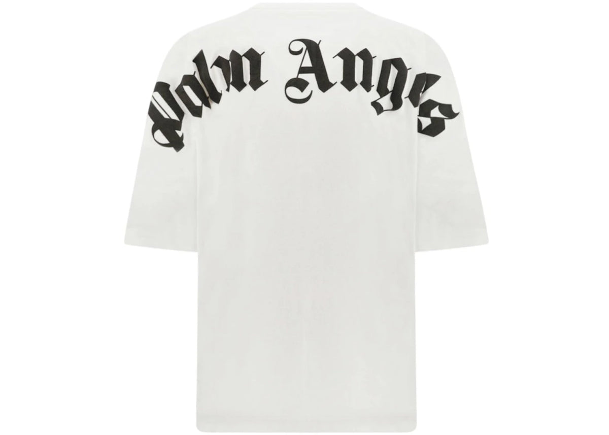 Palm Angels Classic Logo Over T-shirt White/Black - vue secondaire A