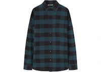 Palm Angels Classic Logo Overshirt Green/White