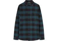 Palm Angels Classic Logo Overshirt Green/White