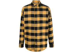 Palm Angels Classic Logo Overshirt Yellow/Black - authentic Palm Angels apparel