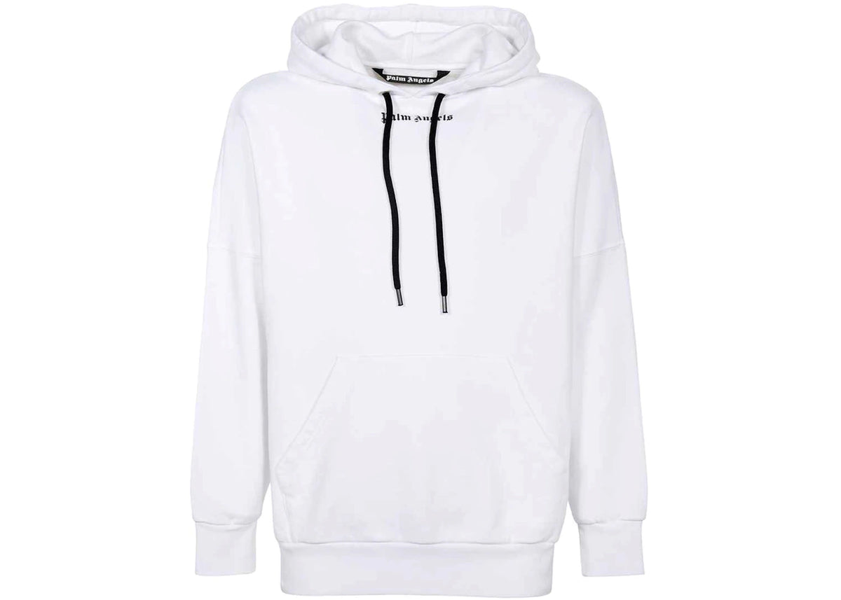 Palm Angels Classic Logo Oversized Hoodie White - vue secondaire A