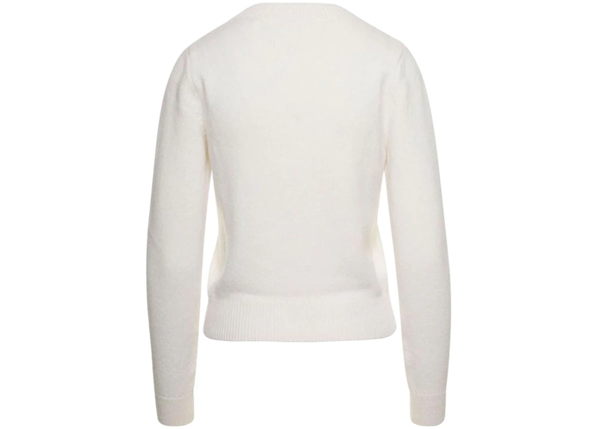 Palm Angels Classic Logo Sweater White - vue secondaire B