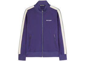 Palm Angels Classic Logo Track Jacket Navy Blue - vue 360