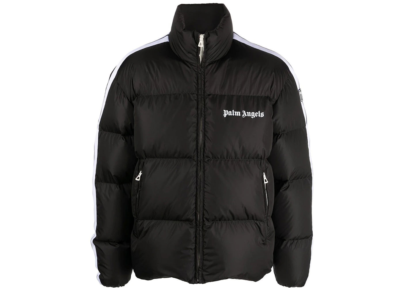 Palm Angels Classic Track Down Jacket Black/White - vue 360